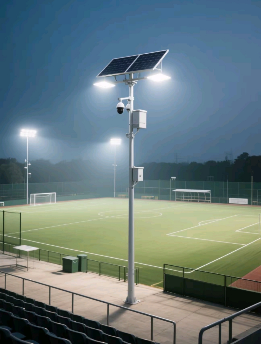 球場/倉庫/廣告牌照明痛點？南德太陽能路燈一燈搞定三大場景