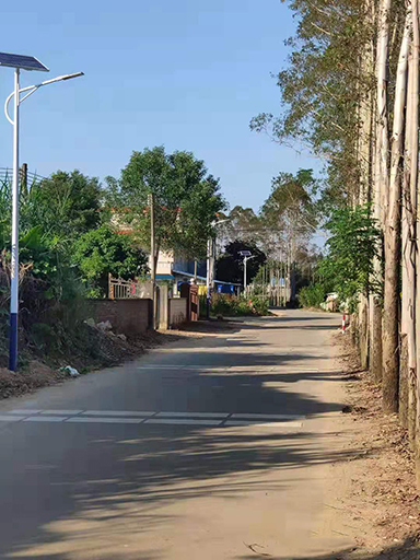 廣東省惠州市龍門縣永漢鎮(zhèn)6米太陽能路燈照明工程項(xiàng)目