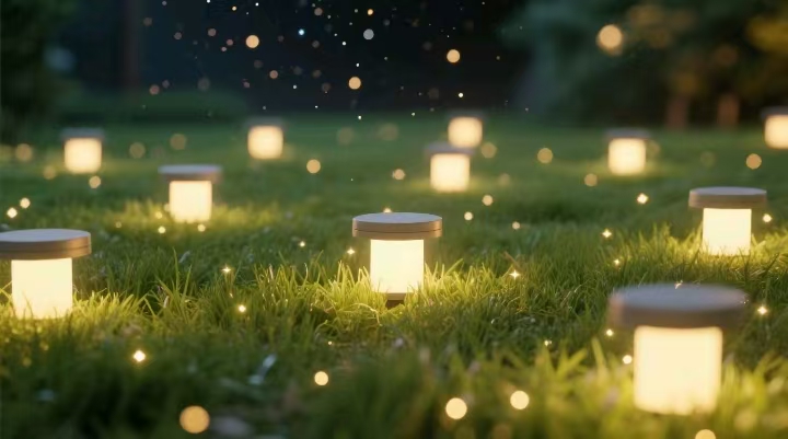 點(diǎn)綴夜色，讓草坪在夜晚煥發(fā)光彩