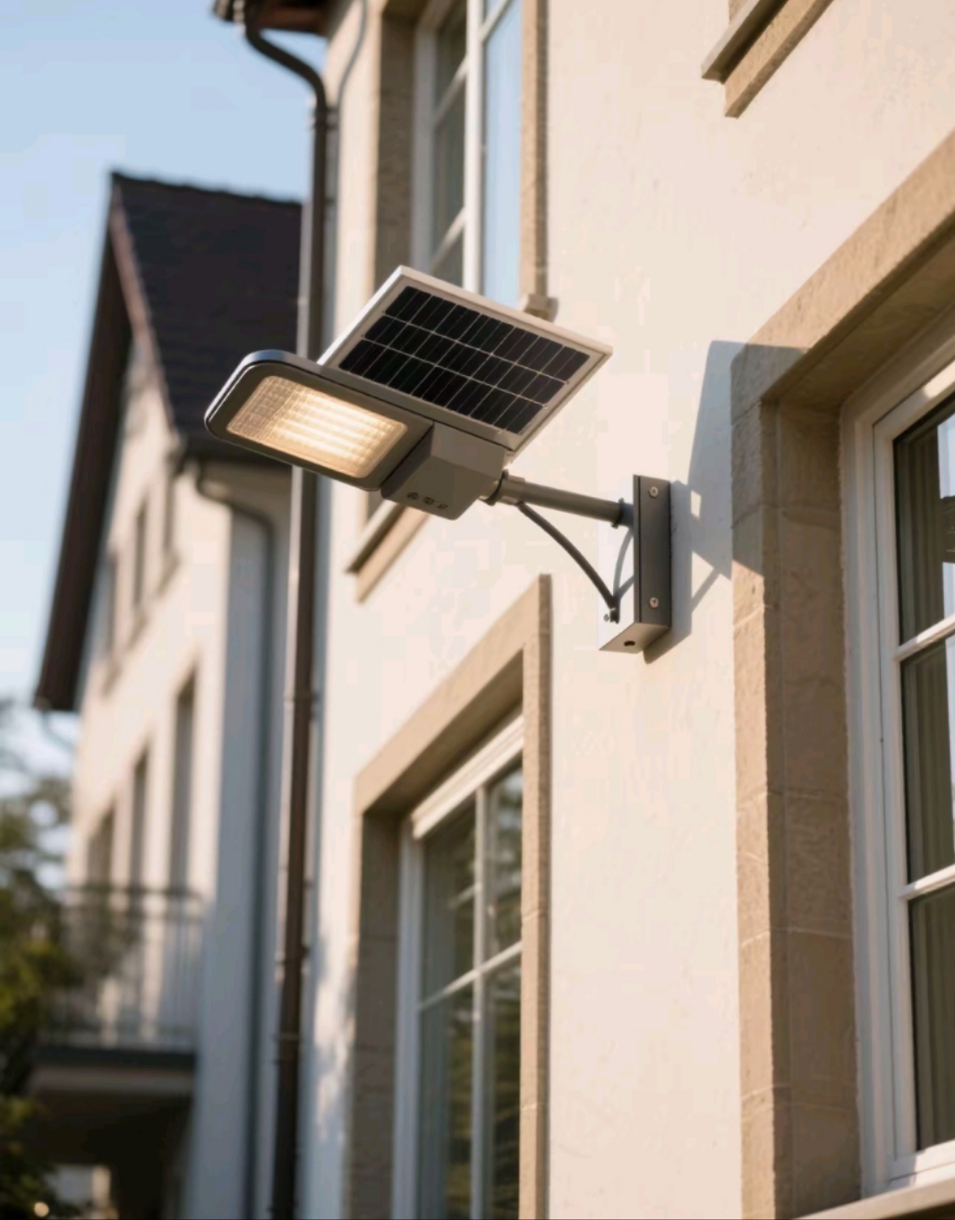 墻面上的月光藝術(shù)——南德壁掛式太陽能路燈