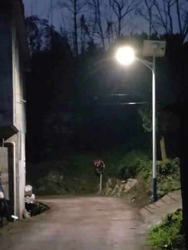 貼心！廣西玉林博白這一鎮(zhèn)圩也裝上太陽能路燈啦！