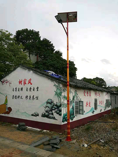 海南省瓊中縣營根鎮(zhèn)太陽能特色路燈工程案例