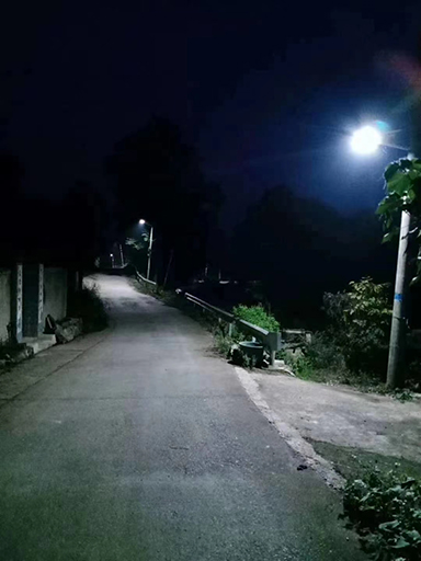 重慶愛心人士捐助太陽能led路燈點亮故鄉(xiāng)路