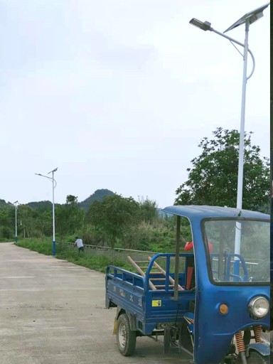 廣東省清遠(yuǎn)市英德市新農(nóng)村太陽(yáng)能路燈