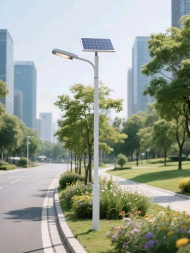 簡約線條下的科技之美——南德太陽能路燈設(shè)計哲學(xué)