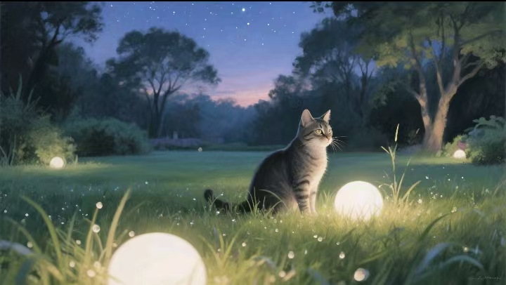 讓月光駐足足尖：草坪夜行者的溫柔指引